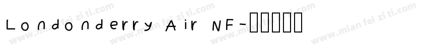Londonderry Air NF字体转换